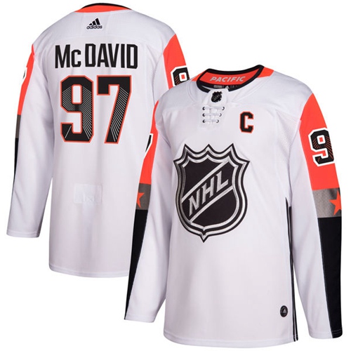 Adidas Men Edmonton Oilers #97 Connor McDavid White 2018 All-Star NHL Jersey